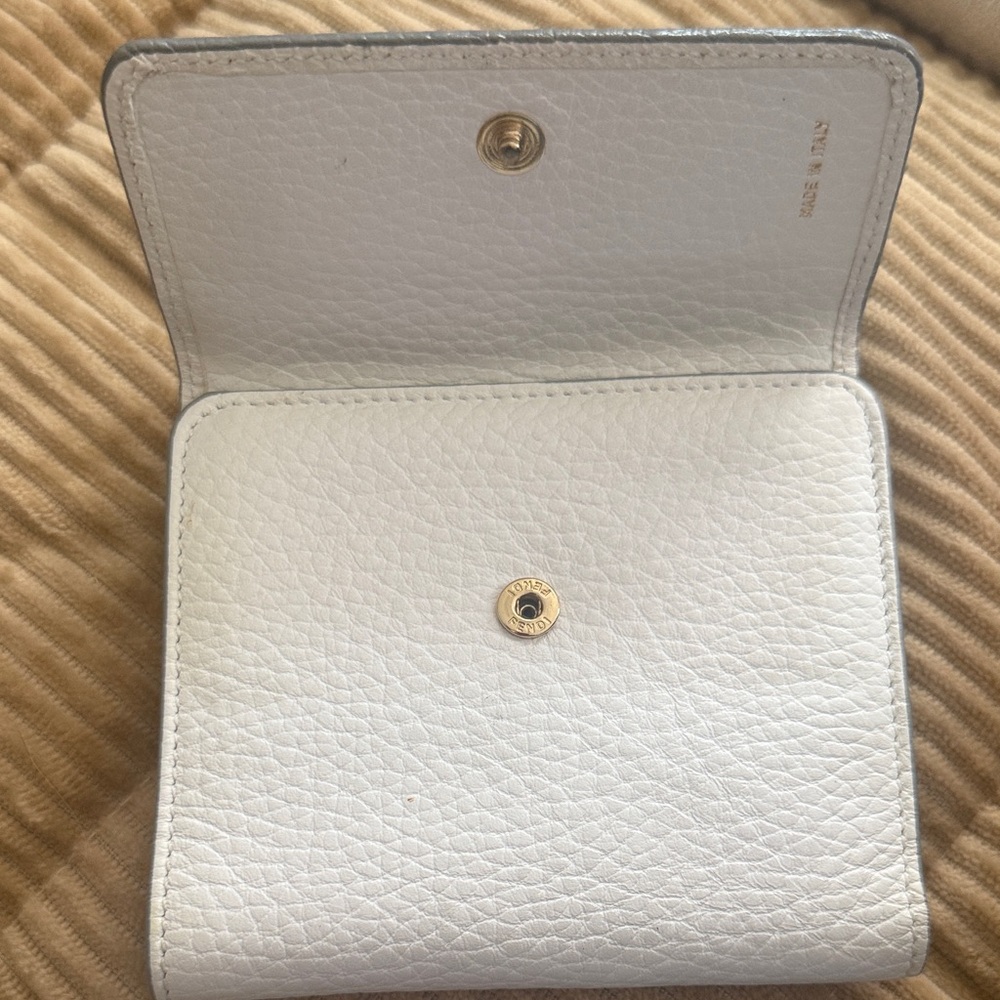Fendi Pebbled Leather Wallet with Gold Hardware - Picture 2 of 12